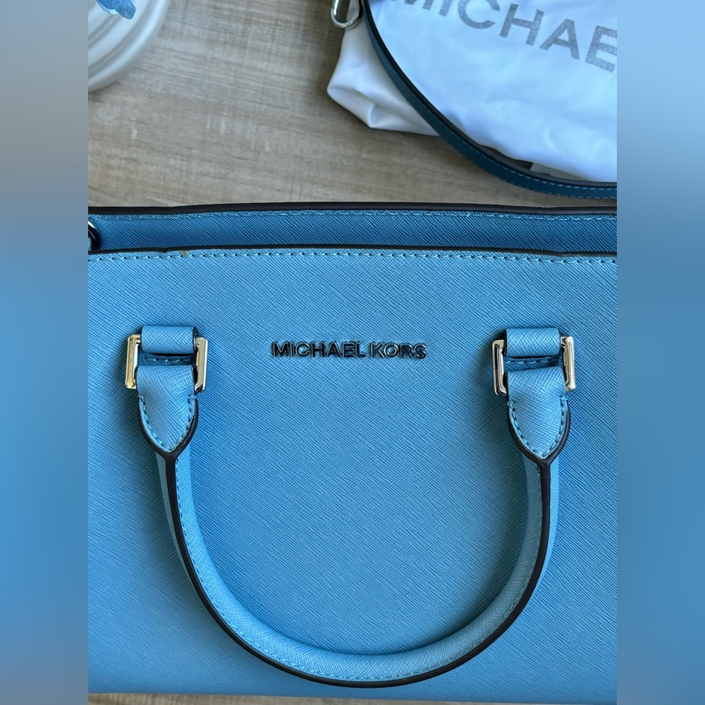 Michael Kors | Sky Selma MD TZ Satchel Saffiano Leather - Picture 3 of 9